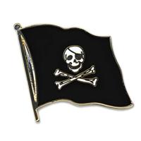 Pin Vlag Piraten thema - 2 cm - vlaggen speldje - mini broche - piratenvlag