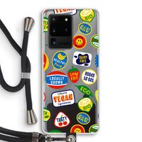 Fruitsticker: Samsung Galaxy S20 Ultra Transparant Hoesje met koord