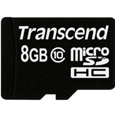 Transcend TS8GUSDHC10 flashgeheugen 8 GB MicroSDHC NAND Klasse 10 Transcend TS8GUSDHC10 flashgeheugen 8 GB MicroSDHC NAND Klasse 10