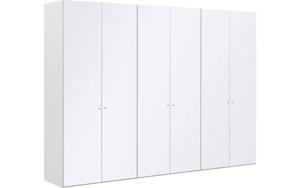 Goossens Kledingkast Easy Storage Ddk, Kledingkast 304 cm breed, 220 cm hoog, 6x glas draaideur