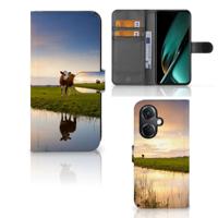 OnePlus Nord CE 3 | Telefoonhoesje | Met pasjeshouder | Koe