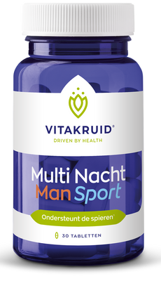 Vitakruid Multi Nacht Man Sport 100% Vegan 30