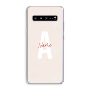 Strawberry Milkshake: Samsung Galaxy S10 5G Transparant Hoesje
