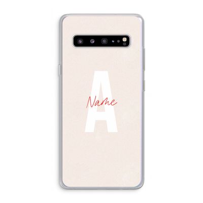 Strawberry Milkshake: Samsung Galaxy S10 5G Transparant Hoesje
