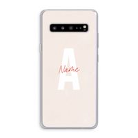Strawberry Milkshake: Samsung Galaxy S10 5G Transparant Hoesje