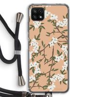 Blossoming spring: Samsung Galaxy A22 5G Transparant Hoesje met koord