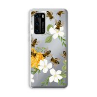 No flowers without bees: Huawei P40 Transparant Hoesje