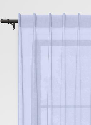 Hulia gordijn - Light Blue met Enkele plooi