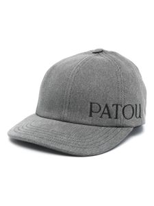 Patou casquette en jean à logo brodé - Gris