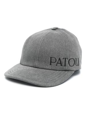 Patou casquette en jean à logo brodé - Gris