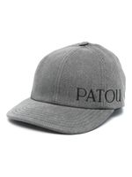 Patou casquette en jean à logo brodé - Gris - thumbnail