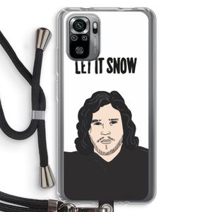 Let It Snow: Xiaomi Redmi Note 10S Transparant Hoesje met koord