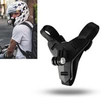 Helm riem steun voor GoPro HERO8 zwart/7/6/5/5 sessie/4 sessie/4/3 +/3/2/1 Xiaoyi en andere Actiecamera's (zwart)