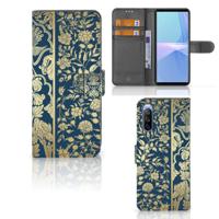 Sony Xperia 10 III Hoesje Beige Flowers Sony Xperia 10 III Hoesje Beige Flowers