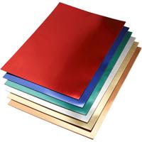 Creativ Company Metallic foliekarton, a2, vel 420x594 mm, 280 gr, diverse kleuren, 30 div vellen/ 1 doos