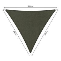 Shadow Comfort driehoek 2x2x2m Deep Grey - thumbnail