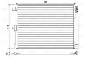Condensor, airconditioning 822616