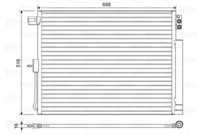 Condensor, airconditioning 822616