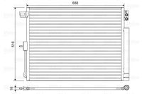 Condensor, airconditioning 822616
