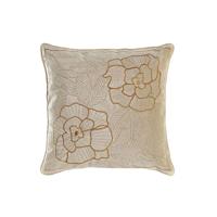 Kussen DKD Home Decor Gouden 45 x 10 x 45 cm Blommor