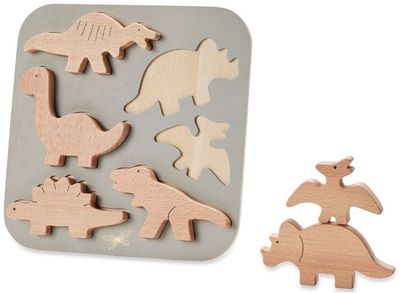byAstrup vormenpuzzel Dinosaurussen junior hout 6 stukjes
