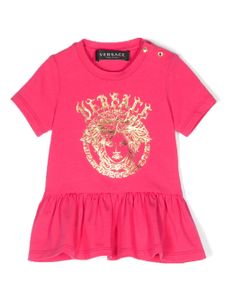 Versace Kids robe à imprimé à logo Medusa - Rose