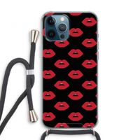 Lips: iPhone 12 Pro Transparant Hoesje met koord