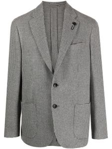 Lardini blazer à motif pied-de-poule - Gris