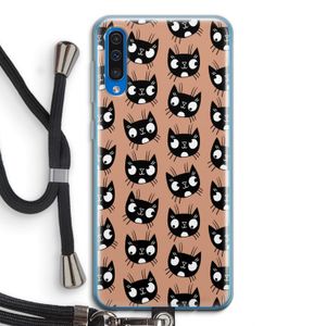 Kat: Samsung Galaxy A50 Transparant Hoesje met koord