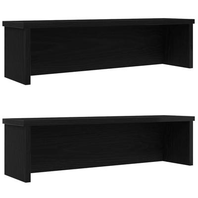 VidaXL Keukenrekken stapelbaar 2 st 60x15x16 cm zwart