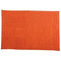 Badkamerkleedje/badmat tapijt voor op de vloer oranje 40 x 60 cm