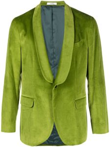 Boglioli blazer à fini velours - Vert