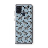 Zebra: Samsung Galaxy A21s Transparant Hoesje Zebra: Samsung Galaxy A21s Transparant Hoesje