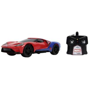 JADA TOYS 253226002 Marvel Spider-Man RC 2017 Ford GT 1:16 RC modelauto voor beginners Elektro Sportwagen