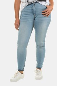 Ulla Popken Skinny Jeans, smalle 5-pocket, washed look - Grote Maten