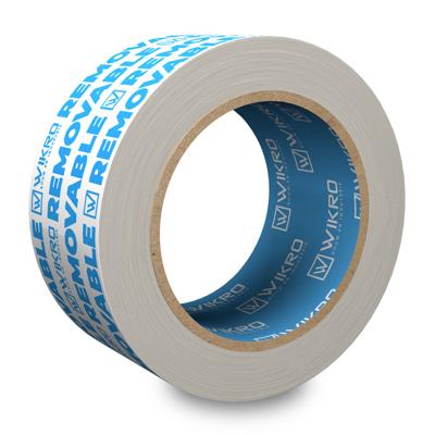 Wikro Stuclopertape Removable 50mm x 33m - Wit/Blauw