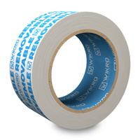 Wikro Stuclopertape Removable 50mm x 33m - Wit/Blauw
