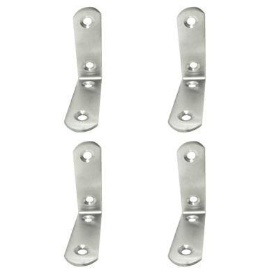 Hoeksteun EDM 86092 an24 Roestvrij staal 6 x 6 x 1,9 cm 4 Stuks