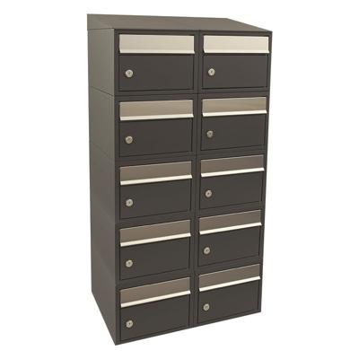 Stoer! Brickset 2-Breed, 5-Hoog Met Dak Antraciet - 40215065_2x5d