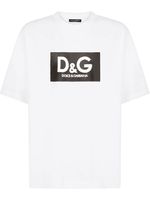 Dolce & Gabbana t-shirt en coton à logo imprimé - Blanc - thumbnail