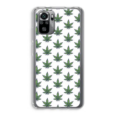 Weed: Xiaomi Redmi Note 10S Transparant Hoesje