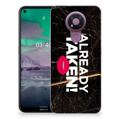 Nokia 3.4 | Siliconen hoesje | met naam Already Taken Black