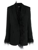 Michael Michael Kors blazer bordé de plumes - Noir - thumbnail