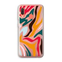 Colored Zebra: Samsung Galaxy A20e Transparant Hoesje Colored Zebra: Samsung Galaxy A20e Transparant Hoesje