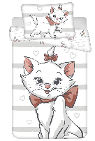 Disney Aristocats peuterdekbedovertrek hearts- 100 x 135 cm - Katoen