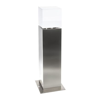 Buitenlamp staand SQUARE POLE 60 cm RVS E27