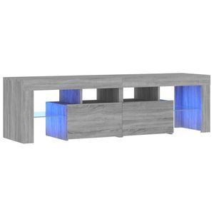 vidaXL Tv-meubel met LED-verlichting 140x36,5x40 cm grijs sonoma eiken