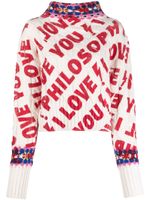 Philosophy Di Lorenzo Serafini pull I Love You Philosophy en laine - Blanc - thumbnail