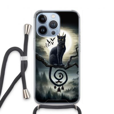 Moonlight Companions: iPhone 13 Pro Transparant Hoesje met koord