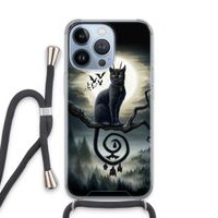 Moonlight Companions: iPhone 13 Pro Transparant Hoesje met koord